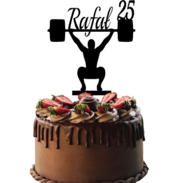 TOPPER NA TORT CIĘŻARKI...