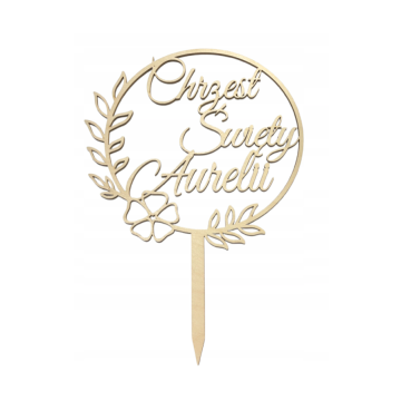 TOPPER NA TORT CHRZEST ŚWIĘTY